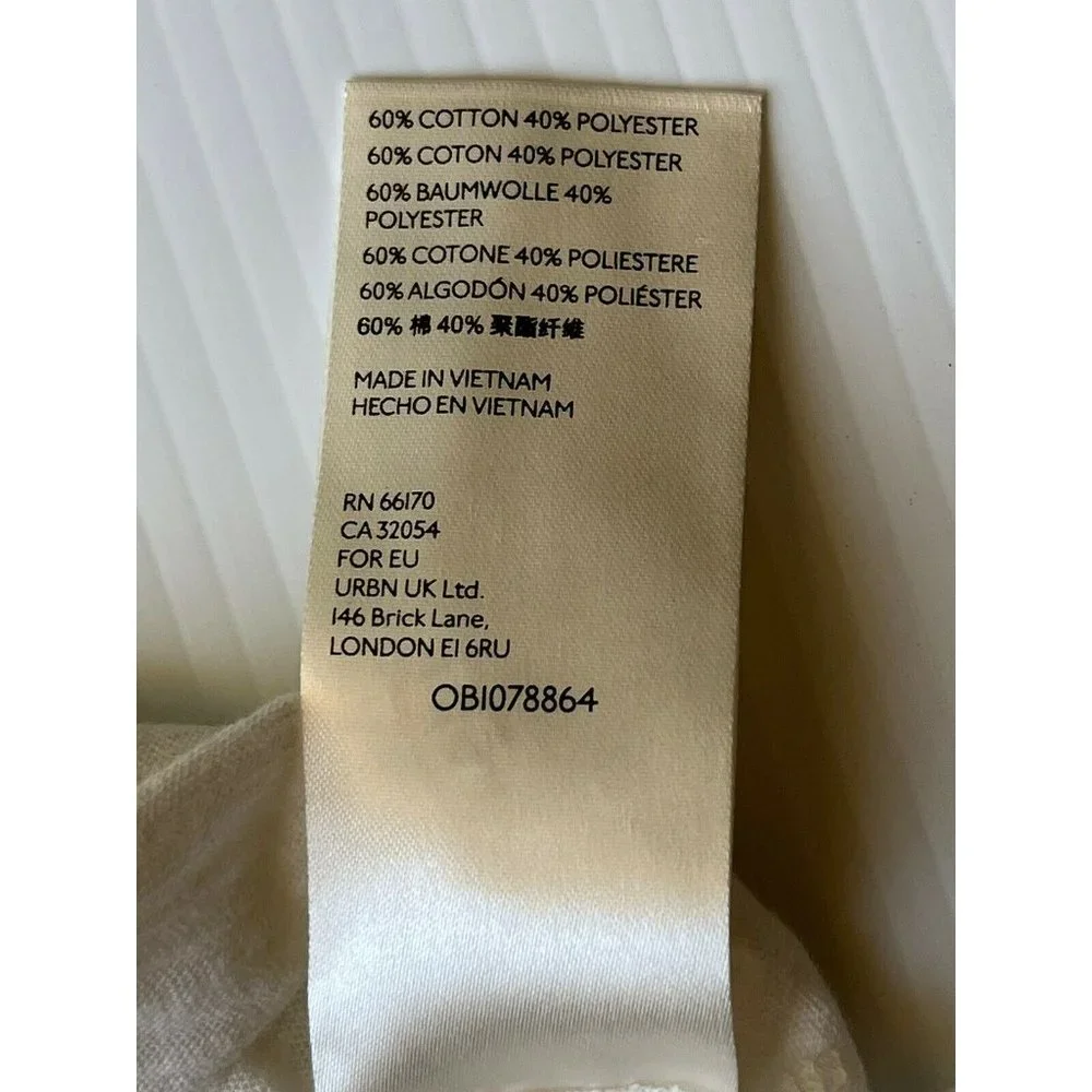 Free People Womens White On My Mind Oversized Light V-Neck Shirt By We The Free - Picture 5 of 11